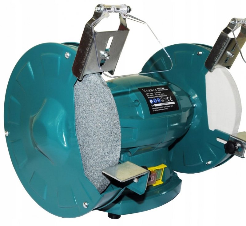SZLIFIERKA STOŁOWA 400W TARCZA 200mm LAMPKA VANDER