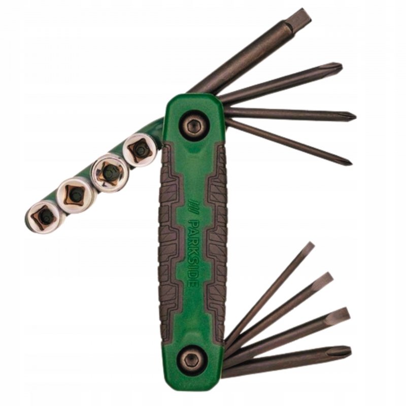 ZESTAW KLUCZY DO ROWERU PARKSIDE MULTITOOL 12 ELEMEN KOMPAKTOWY LEKKI MOCNY