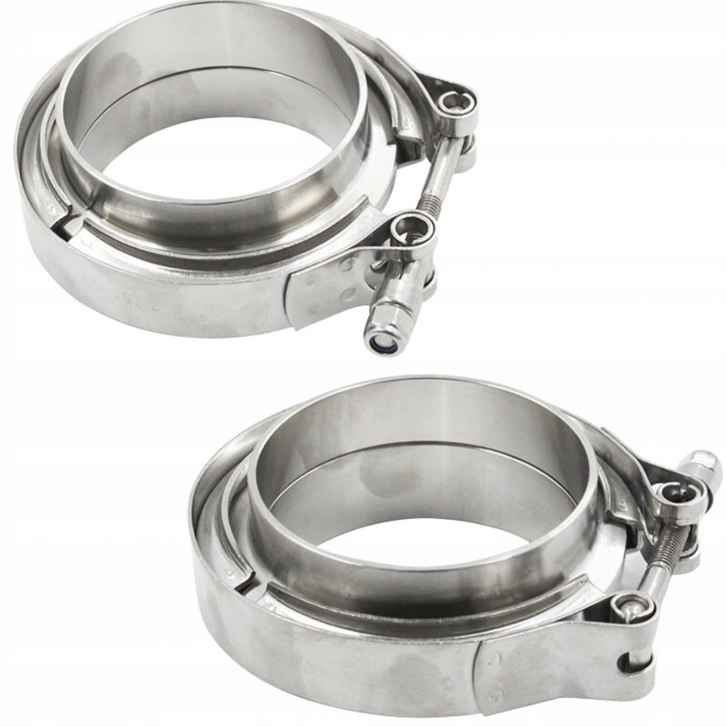 V-BAND Obejma 76 mm 3" Łącznik do rur wydechu + Flansze