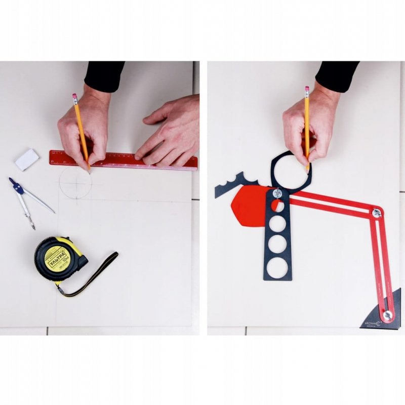 MECHANIC TILE TEMPLATE Szablon do Płytek otworów