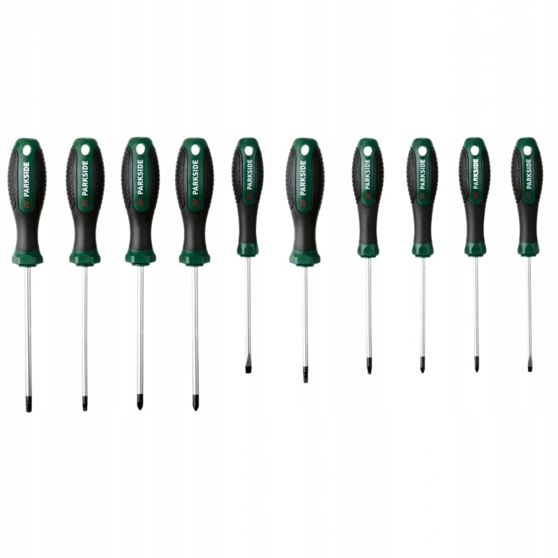 PARKSIDE Zestaw wkrętaków śrubokręty 10 elementów Magnetyczne końcówki