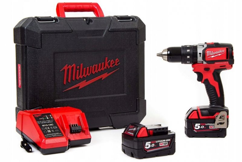 Wkrętarka Milwaukee 18V 60Nm Udarowa Wiertarko-Wkrętarka 2x5,0Ah + Walizka