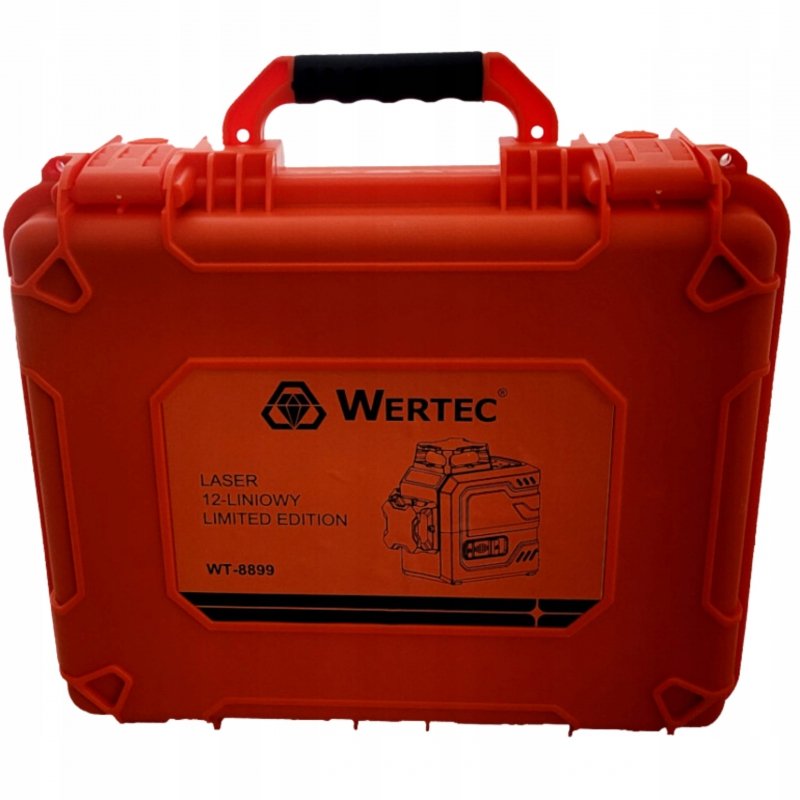 Laser krzyżowy płaszczyznowy 12-Liniowy auto wyrównywanie 0.22 mm/m Wertec