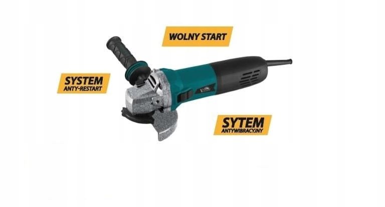 SZLIFIERKA kątowa sieciowa 125mm 1400W z regulacją 230V Vander