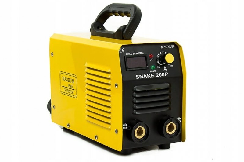 Spawarka inwertorowa MMA TIG IGBT 200A z wyświetlaczem MAGNUM SNAKE 200PS