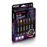 Kredki do twarzy i ciała NEON UV zestaw Intense