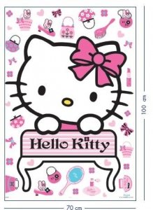 Duża naklejka Hello Kitty