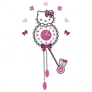 Zegar naklejka Hello Kitty