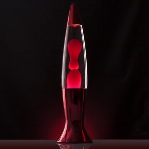 Duża Lampka Lawa - Lampa Lava 40cm czerwona