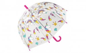 Parasolka przezroczysta UNICORN parasol transparentny Jednorożce