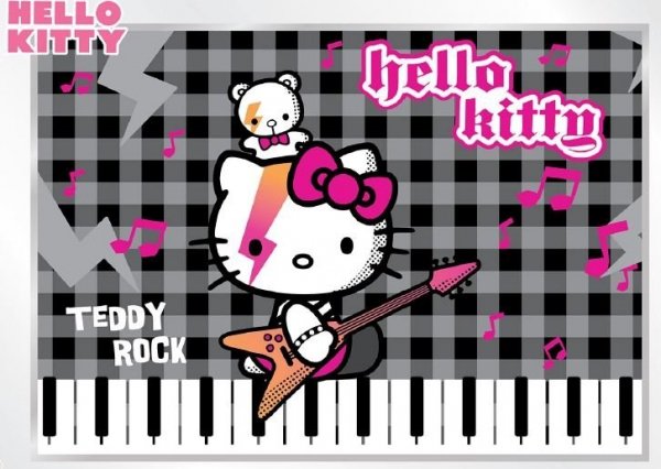 Fototapeta na flizelinie Hello Kitty Teddy Rock XL