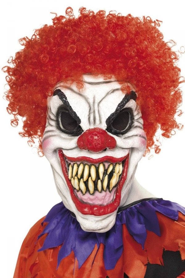 MASKA ZŁY KLAUN CLOWN HALLOWEEN Straszny