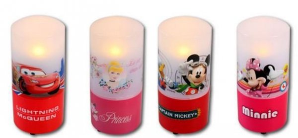Lampka LED na baterie Disney Cars Princes Mini Miki