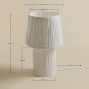 Lampa z papieru Nironalde na stolik nocny biała