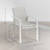 meble ogrodowe helen w zestawie ze stołem rozkładanym 180–240x90 cm i 6 aluminiowymi krzesłami