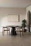 Okrągły stół do jadalni Chase 120 cm mango czarny