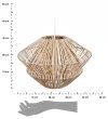 Lampa wisząca Ludza rattanowa 44 cm