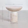 Stolik do salonu pomocnik Welia 46 cm cementowy