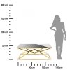 Stolik kawowy Diamanto Gold Black