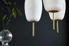 Cylindyczna lampa wisząca Molly  - mosiądz, szkło wielkość S