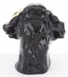 Figurka dekoracyjna ozdoba słoń z porcelany czarny