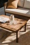 Zestaw ogrodowych mebli Bronson sofa fotel stolik z drewna akacjowego