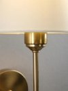 Kinkiet Classic do salonu nowoczesna złota lampa ścienna z abażurem