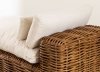 Leżak do ogrodu drewniany szezlong na taras Milo z komfortową miękką poduchą 