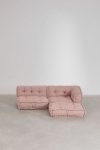 Bawełniana sofa modułowa 3 częściowa do salonu boho Daisy kolor różowy