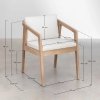 Zestaw stół 220x100 cm i 8 krzeseł z podłokietnikami do salonu i jadalni