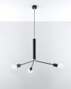 Lampa sufitowa nowoczesny czarny żyrandol Theodor 2 lampa wisząca w stylu nowoczesnym 