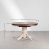 Stół jadalniany Corin rozkładany  do salonu (128-178x120 cm) madera bianca