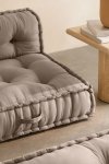 Bawełniana sofa modułowa 3 częściowa do salonu boho Daisy kolory szary kret