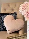 Valentine's Pillow Pink Dekoracyjna Poduszka Welurowa