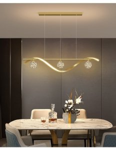 Niezwykły, stylowy żyrandol lampa wisząca sufitowa Bristol do salonu LED