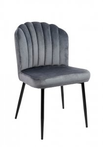 Krzesło RANGO szare - welur, metal