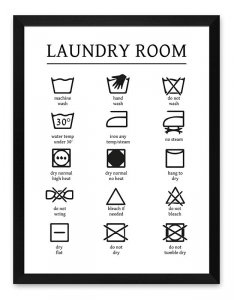 Obraz grafika laundry room