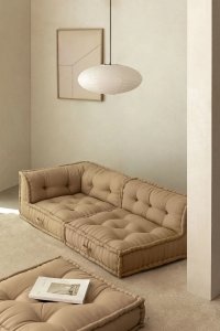 Sofa Modułowa 3 Częściowa Daisy Do Salonu Krem