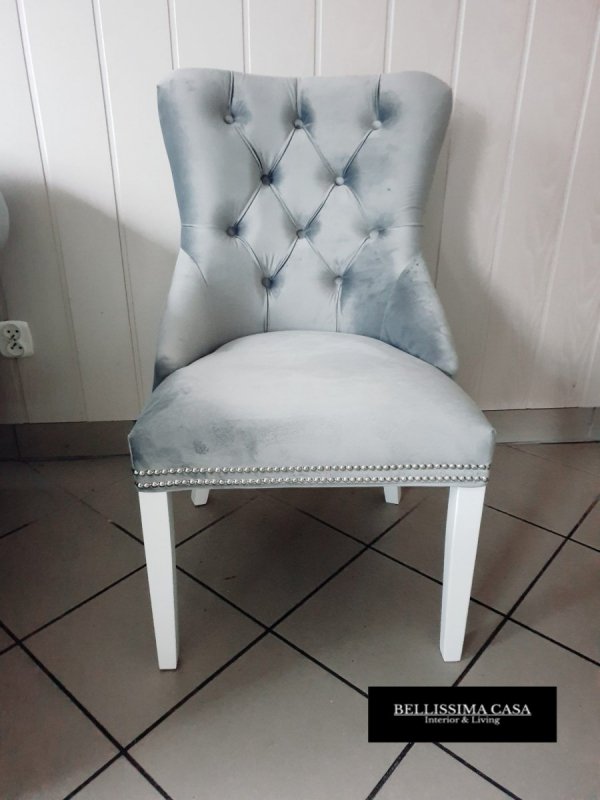 Krzesło tapicerowane z kołatką Barcelona deluxe