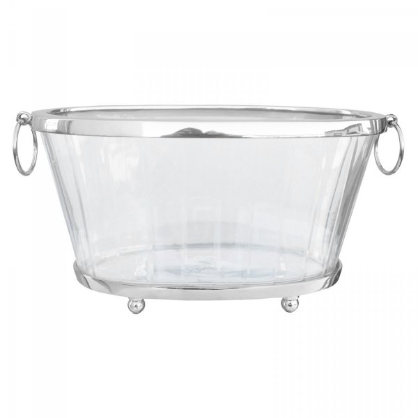 Bardzo elegancki, szklany pojemnik. 