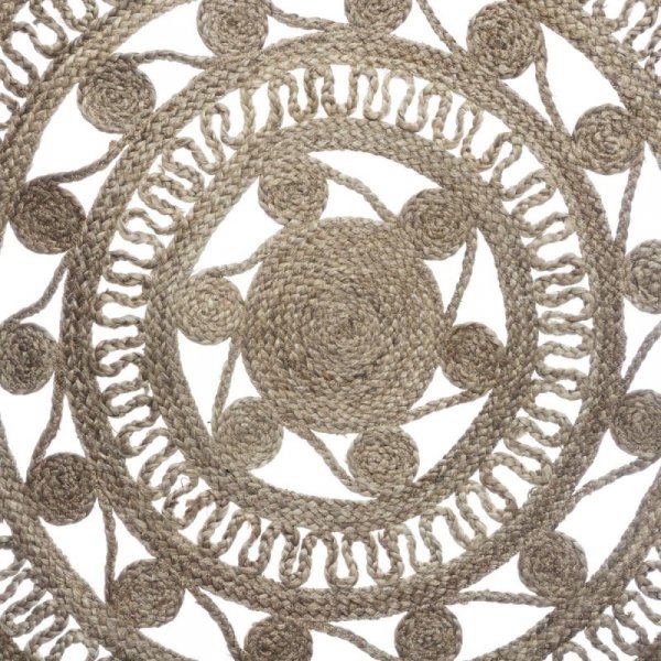 Okrągły dywan z juty wzór 3