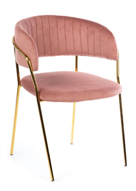 Krzesło Rarity Łososiowo Złote