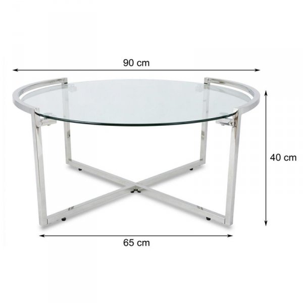 Stolik kawowy Solas 2 Silver