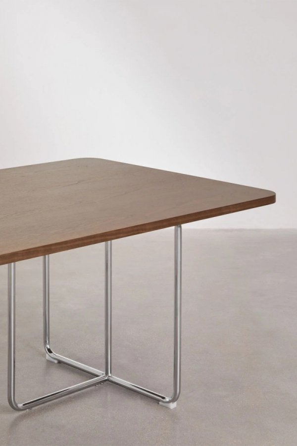 Prostokątny stół Tento MDF i stal nierdzewna – elegancki design inspirowany Sklum