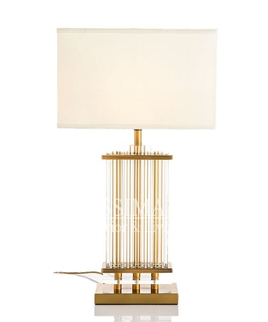 Lampa stołowa glamour Yuuko złota kryształowa lampa stojąca na stół