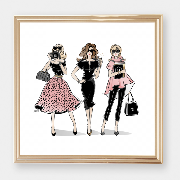 Grafika Fasion in Pink 1 - różne rozmiary