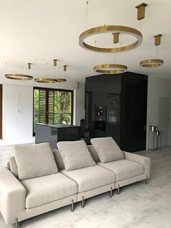 Sufitowa lampa wisząca Golden Ring 80 - LED