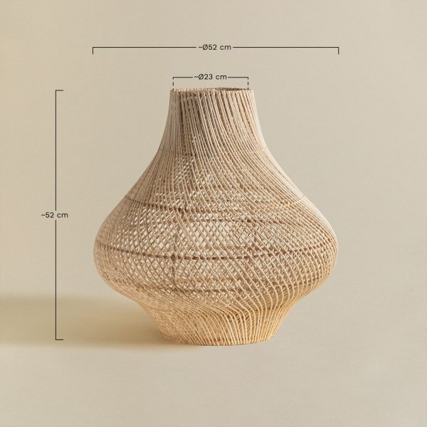 Klosz do lampy wiszącej Magalli ratanowy naturalny