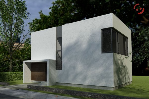 Projekt domu nowoczesnego OO5520 pow. 105,65 m2