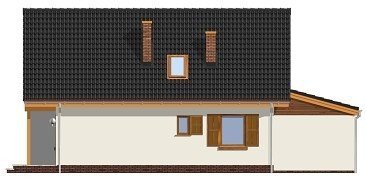 Projekt domu Radosny z garażem pow.netto 112,99 m2